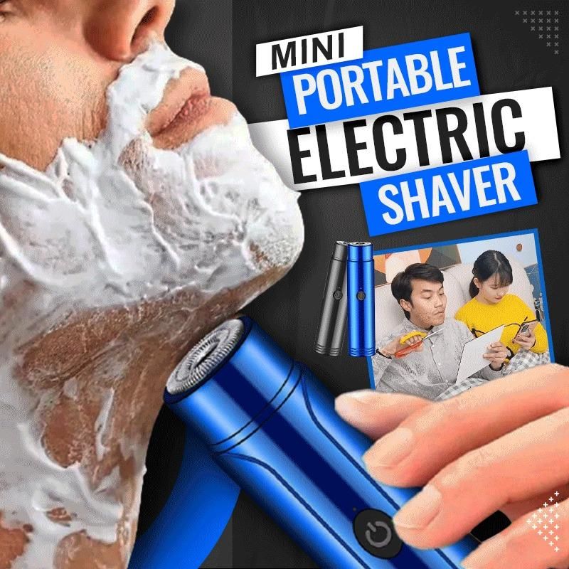 Mini Electric Shaver for Men Washable Small Portable Razor Rechargeable USB Car Charging Dry Wet Use Easy Carry